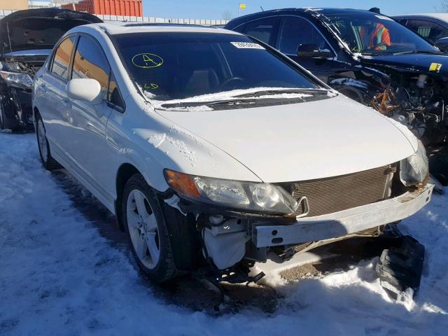 2HGFA16938H003664 - 2008 HONDA CIVIC EXL WHITE photo 1