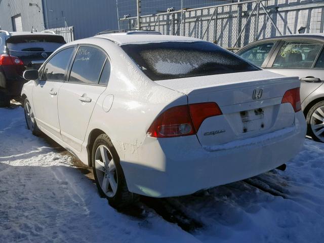 2HGFA16938H003664 - 2008 HONDA CIVIC EXL WHITE photo 3