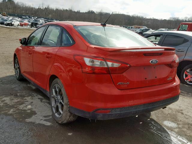 1FADP3F24DL271838 - 2013 FORD FOCUS SE RED photo 3