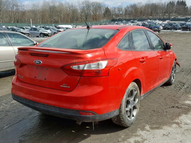 1FADP3F24DL271838 - 2013 FORD FOCUS SE RED photo 4