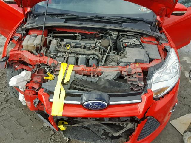 1FADP3F24DL271838 - 2013 FORD FOCUS SE RED photo 7