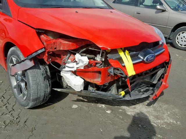1FADP3F24DL271838 - 2013 FORD FOCUS SE RED photo 9