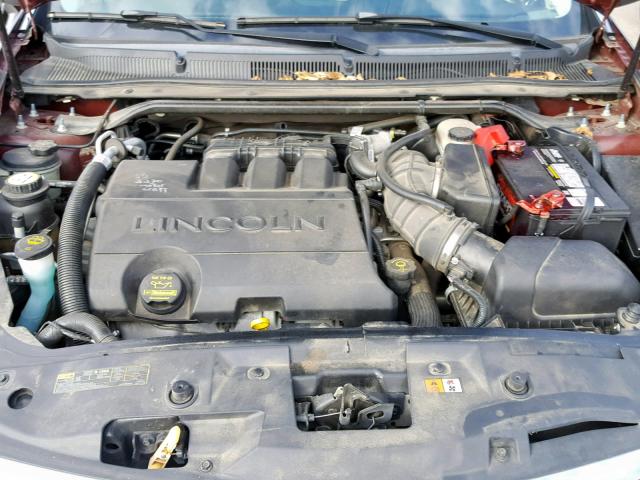 1LNHM93R29G628471 - 2009 LINCOLN MKS MAROON photo 7