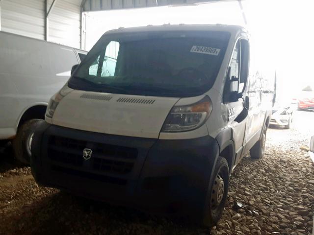 3C6TRVAG7FE507528 - 2015 RAM PROMASTER WHITE photo 2