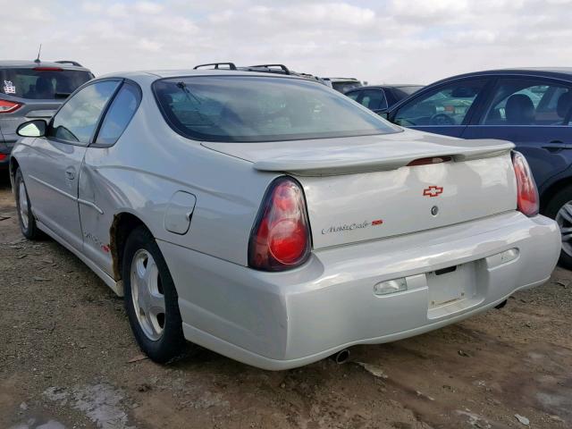 2G1WX12K039229064 - 2003 CHEVROLET MONTE CARL WHITE photo 3