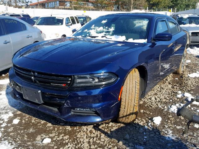 2C3CDXJG4FH791471 - 2015 DODGE CHARGER SX BLUE photo 2