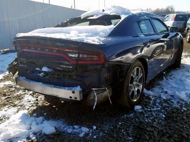 2C3CDXJG4FH791471 - 2015 DODGE CHARGER SX BLUE photo 4