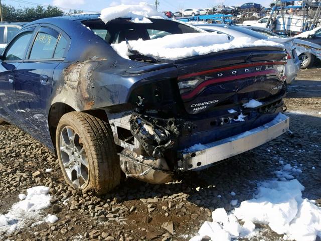 2C3CDXJG4FH791471 - 2015 DODGE CHARGER SX BLUE photo 9