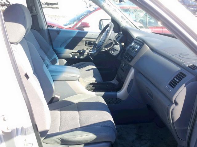 5FNYF18368B054034 - 2008 HONDA PILOT SE SILVER photo 5