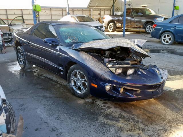 2G2FS22K222160336 - 2002 PONTIAC FIREBIRD BLUE photo 1