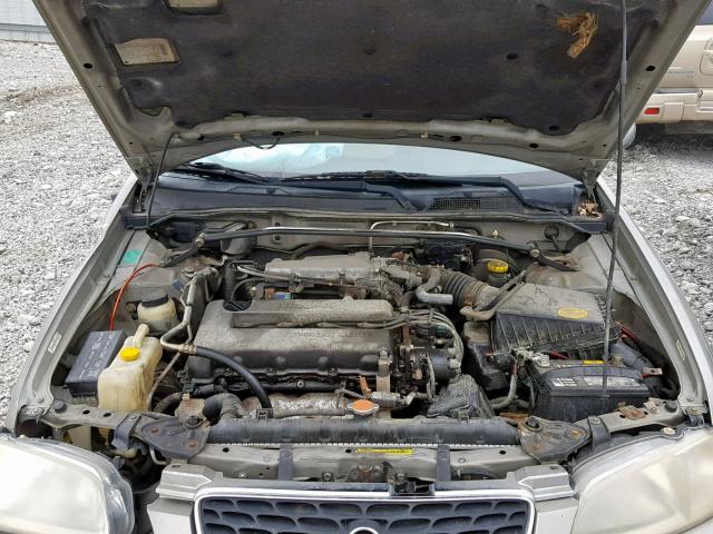 3N1BB51D21L129205 - 2001 NISSAN SENTRA SE GOLD photo 7