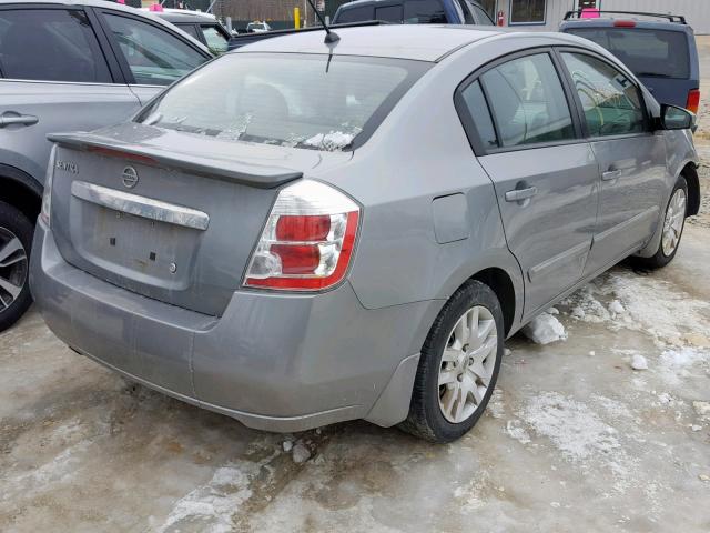 3N1AB6AP9CL647097 - 2012 NISSAN SENTRA 2.0 SILVER photo 4