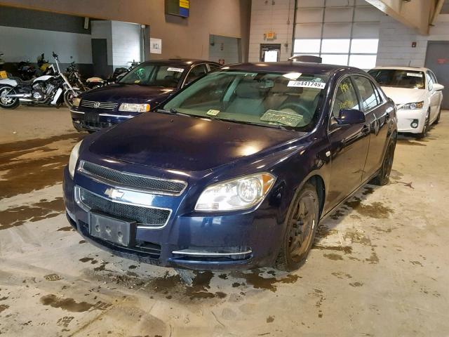 1G1ZH57B084223172 - 2008 CHEVROLET MALIBU 1LT BLUE photo 2