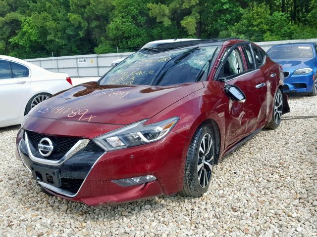 1N4AA6AP6JC389605 - 2018 NISSAN MAXIMA 3.5 BURGUNDY photo 2