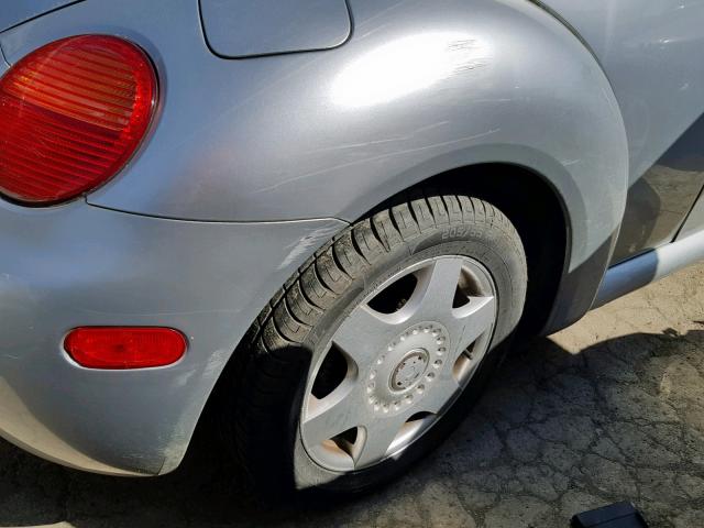 3VWCT21C71M405048 - 2001 VOLKSWAGEN NEW BEETLE SILVER photo 9