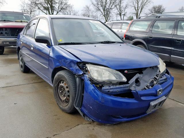 2HGES16374H643083 - 2004 HONDA CIVIC DX V BLUE photo 1