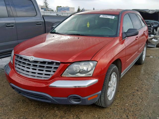 2C8GM684X4R546120 - 2004 CHRYSLER PACIFICA RED photo 2