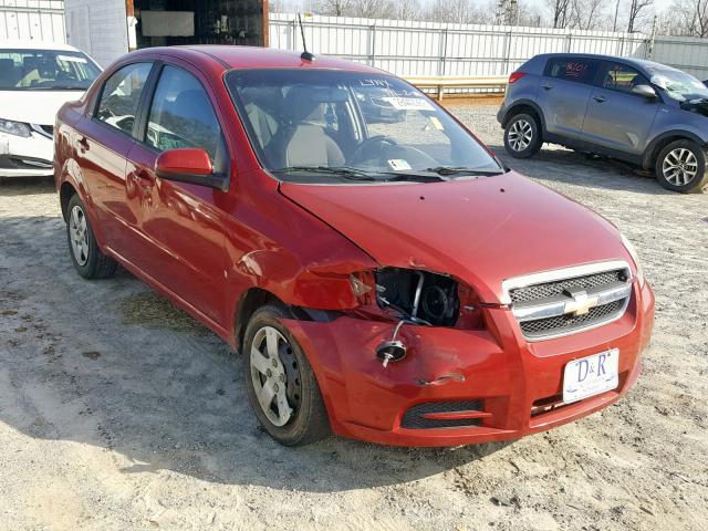 KL1TD56EX9B343523 - 2009 CHEVROLET AVEO LS RED photo 1