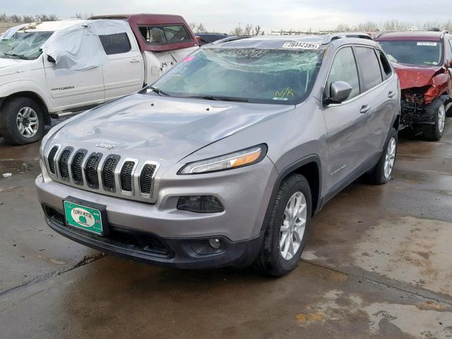 1C4PJMCS7GW294407 - 2016 JEEP CHEROKEE L SILVER photo 2