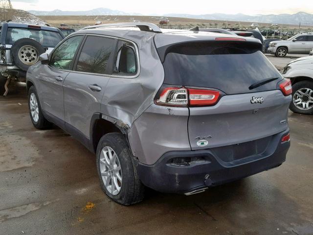 1C4PJMCS7GW294407 - 2016 JEEP CHEROKEE L SILVER photo 3