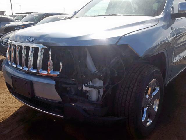 1C4RJFBG9DC616186 - 2013 JEEP GRAND CHER BLUE photo 9