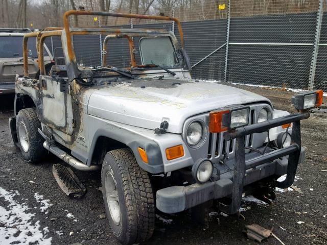 1J4FA49S15P356369 - 2005 JEEP WRANGLER / SILVER photo 1