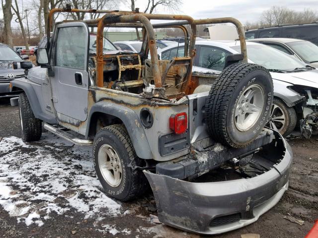 1J4FA49S15P356369 - 2005 JEEP WRANGLER / SILVER photo 3