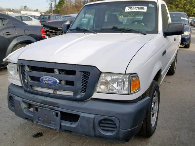 1FTYR10D49PA38501 - 2009 FORD RANGER WHITE photo 2