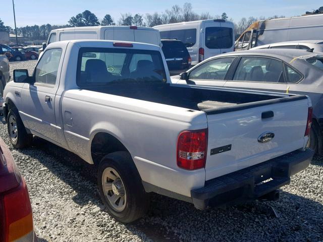 1FTYR10D49PA38501 - 2009 FORD RANGER WHITE photo 3