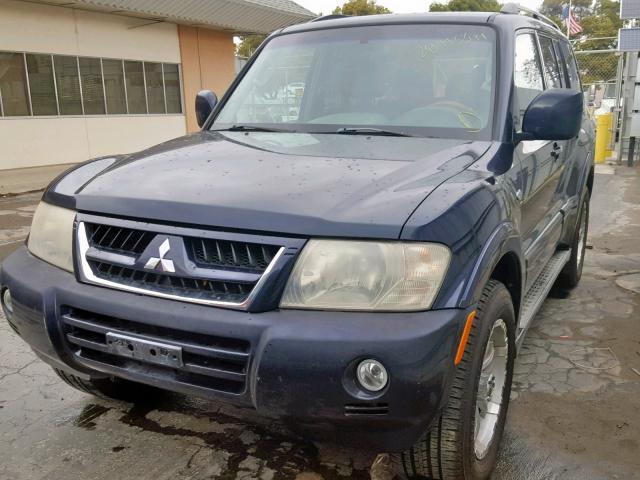 JA4NW51S13J036970 - 2003 MITSUBISHI MONTERO LI BLUE photo 2