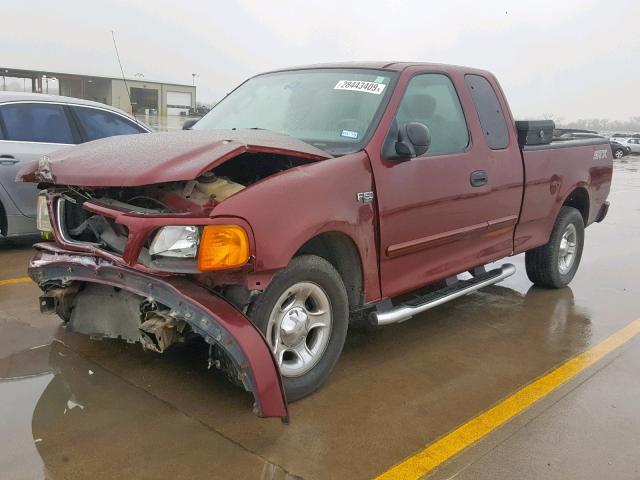 2FTRX17204CA69091 - 2004 FORD F-150 HERI RED photo 2