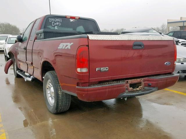 2FTRX17204CA69091 - 2004 FORD F-150 HERI RED photo 3