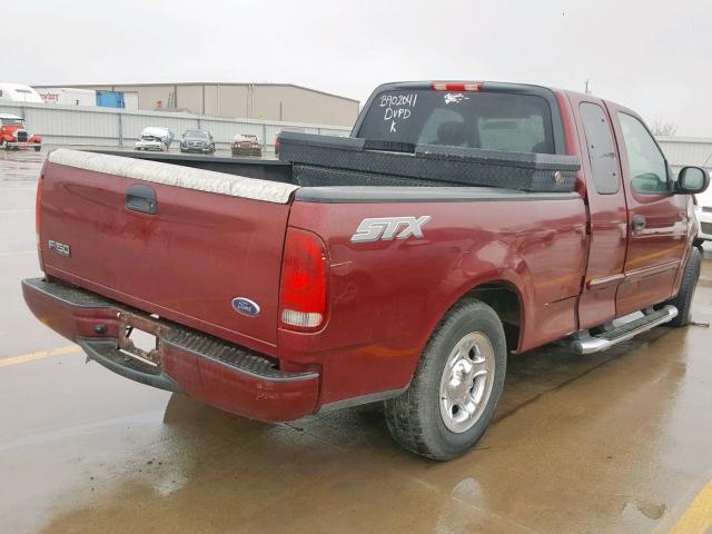 2FTRX17204CA69091 - 2004 FORD F-150 HERI RED photo 4