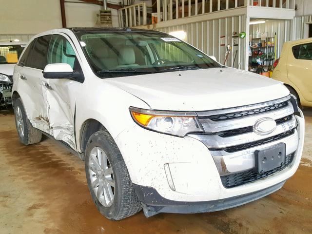 2FMDK3JC3BBB38523 - 2011 FORD EDGE SEL WHITE photo 1