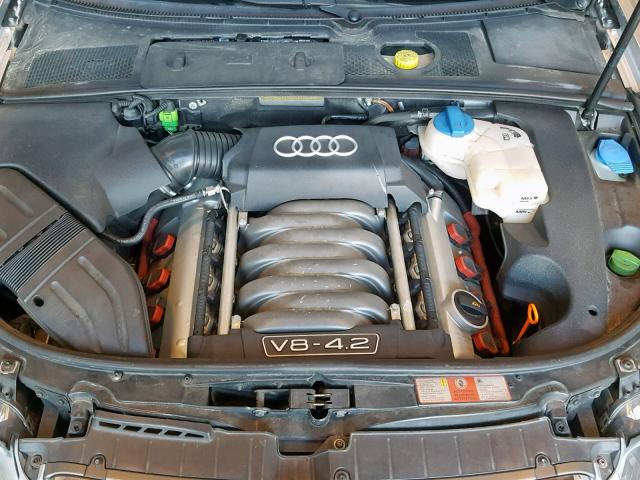 WUARL48H55K900813 - 2005 AUDI S4 QUATTRO SILVER photo 9