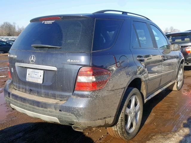 4JGBB22E38A423146 - 2008 MERCEDES-BENZ ML 320 CDI BLUE photo 4