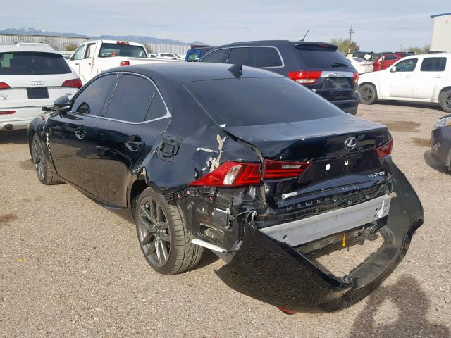 JTHBF1D26F5069441 - 2015 LEXUS IS 250 BLACK photo 3