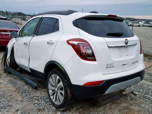 KL4CJASBXHB015825 - 2017 BUICK ENCORE PRE WHITE photo 3