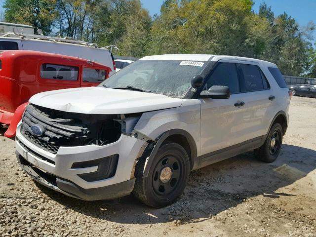 1FM5K8AR3GGA28626 - 2016 FORD EXPLORER P WHITE photo 2