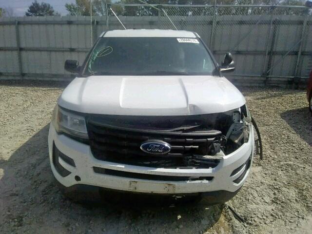 1FM5K8AR3GGA28626 - 2016 FORD EXPLORER P WHITE photo 9