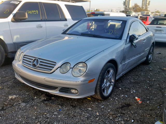 WDBPJ75J13A034760 - 2003 MERCEDES-BENZ CL 500 SILVER photo 2