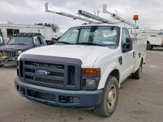 1FDWF30558EC54285 - 2008 FORD F350 SRW S WHITE photo 2