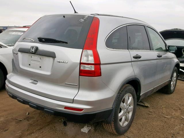 5J6RE4H46BL008834 - 2011 HONDA CR-V SE SILVER photo 4