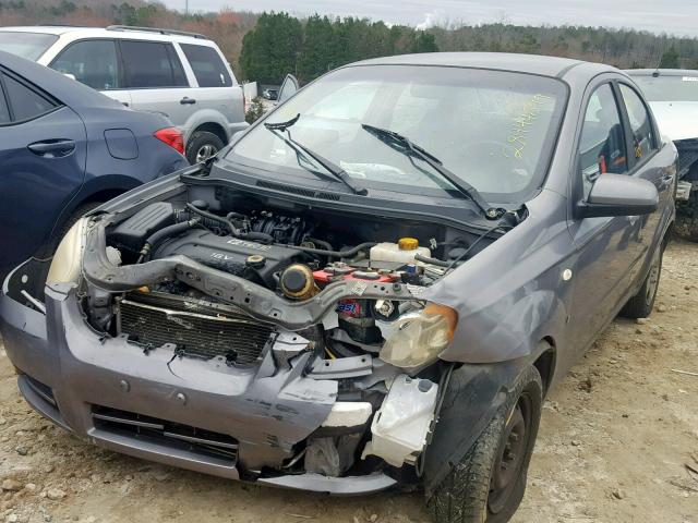 KL1TD56627B084189 - 2007 CHEVROLET AVEO BASE Сұр фото 2