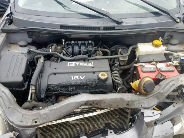 KL1TD56627B084189 - 2007 CHEVROLET AVEO BASE Сұр фото 7