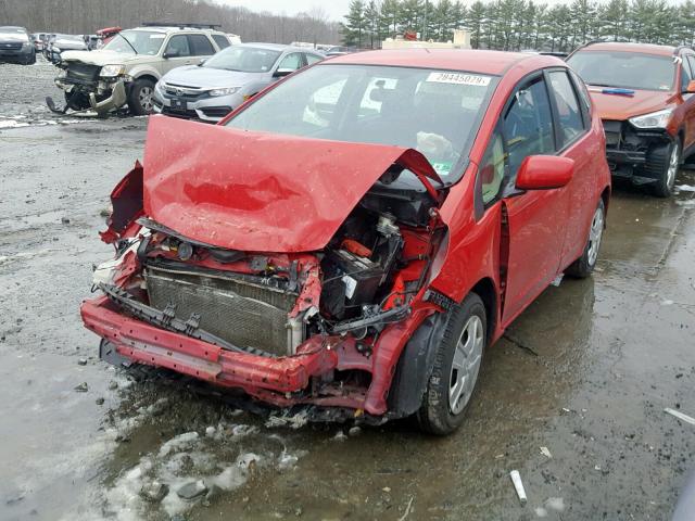 JHMGE8H33CC028146 - 2012 HONDA FIT RED photo 2