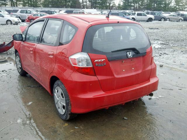 JHMGE8H33CC028146 - 2012 HONDA FIT RED photo 3