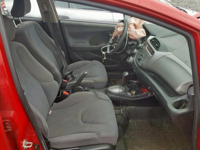 JHMGE8H33CC028146 - 2012 HONDA FIT RED photo 5