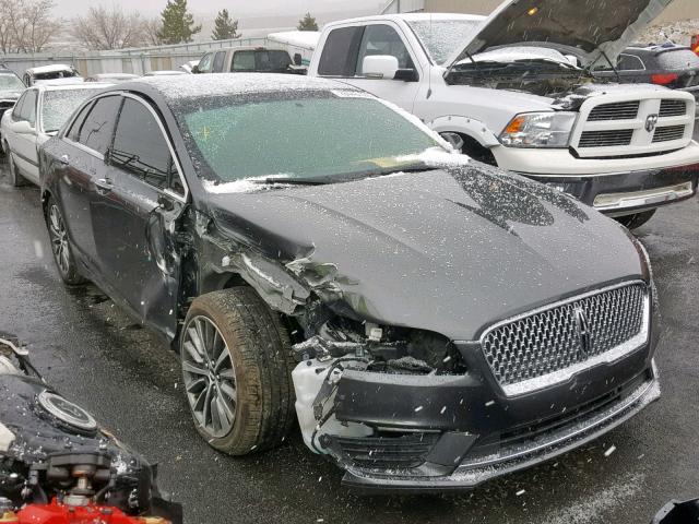 3LN6L5A93JR609415 - 2018 LINCOLN MKZ PREMIE GRAY photo 1