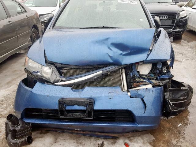 2HGFA16228H002203 - 2008 HONDA CIVIC DX BLUE photo 9